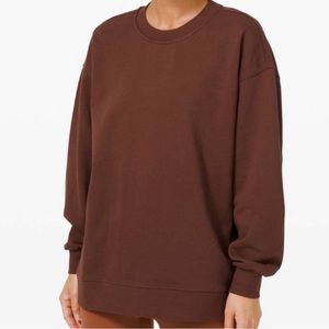LULULEMON Chill On Sweatshirt Toasted Brown